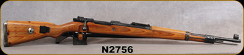 Consign - Yugo - 8mmMauser - Model K98K - Wood Stock/Blued Finish, 23"Barrel, c/w Sling, Bayonet, 180pcs.brass, 19 clips