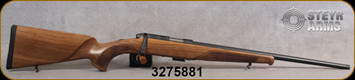 Steyr Mannlicher - 22LR - Zephyr II - European walnut w/fish scale pattern stock & Schnabel Forend/Mannox Finish, 19.7"Threaded(1/2-20")Barrel, No Sights, Mfg# 70.052.1A0, S/N 3275881