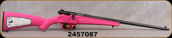 Consign - Savage - 22S/L/LR - Rascal - Youth Single Shot - Bolt Action Rifle - Pink Synthetic Stock/Blued Finish, 16.25" Barrel, Mfg# 13780 - less than 50 rounds fired