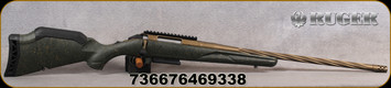 Ruger - 243Win - American Rifle Gen II Predator - Green Splatter Gen II American Stock/Burnt Bronze Cerakote, 22"Spiral Fluted Barrel, Threaded(5/8"-24), Picatinny Scope Base, Mfg# 46933