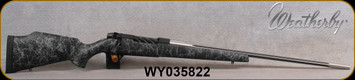 Consign - Weatherby - 7mmWbyMag - Mark V Accumark - Black w/Grey Web Fiberglass/Spun Stainless w/Graphite Black Cerakote 2-Tone, 26"Fluted Barrel, Mfg# MAM01N7MMWR8B - 120rds fired - c/w approx.120pcs brass