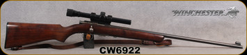 Consign - Winchester - 22S/L/LR - Model 69 - Select Walnut Stock/Blued Finish, 25"Barrel, c/w Weaver D4 scope, crosshairs reticle, leather sling - No visible serial number