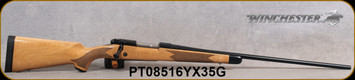 Winchester - 300WM - Model 70 Super Grade Maple - Bolt Action Rifle - Grade AAA Tiger Maple Walnut Stock/Polished Blued, 26"Barrel, 3 Round Hinged Floorplate, Mfg# 535218233, S/N PT08516YX35G