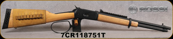 Consign - Rossi - 357Mag/38Spl - Model R92 Maple - Large Loop Lever Action - Maple Stock w/Leather Ammo Sleeve/Black Finish, 16.5"Threaded Barrel, picatinny rail, rear peep sight - only 50rds fired