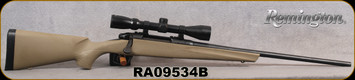 Consign - Remington - 270Win - Model 783 scope package - Bolt Action - FDE Synthetic Stock/Blued Finish, 22"Barrel, Flush Detachable magazine, 3-9x40 riflescope, plex reticle - only 50rds fired