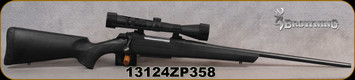 Consign - Browning - 30-06Sprg - AB3 Composite Stalker - Black Synthetic/Blued, 22"Barrel - only 50rds fired - c/w Leupold American Marksman, 3-9x40mm, Wind-Plex LR