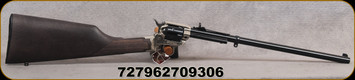 Heritage - 22LR - Rough Rider Rancher - Revolving Carbine - Dark Stained Stock/Nickel Finish Frame/Black Finish, 16"Barrel, Adjustable Rear Buckhorn Sight, Leather Sling, Mfg# BR226TT16HS - STOCK IMAGE