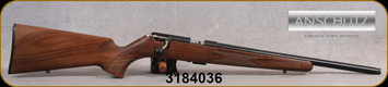 Anschutz - 22LR - 1416D HB G-20 - Walnut Classic/Blued Finish, 18"Threaded Heavy Barrel, Single Stage Trigger, Mfg# 013892, S/N 3184036