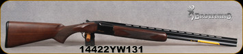 Browning - 410Ga/3"/26" - Citori Hunter Grade I - O/U - Satin finish Grade I American walnut stock/Gloss Finish Blued Metal w/Gold Enhancement on Receiver, Three flush choke tubes(F, M, IC), Silver Bead Front Sight, Mfg# 018258914, S/N 14422YW131