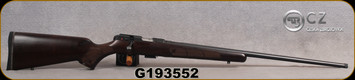 CZ - 22LR - Model 457 American - Turkish Walnut - American Style Stock/Blued, 24.8"Threaded 1/2x20 Barrel, Detachable 5rd magazine, Integrated 11mm Dovetail, Mfg# 5084-8082-MAAMAAX, S/N G193552