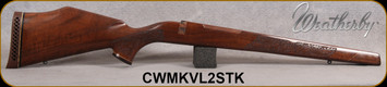 Consign - Weatherby - Mark V Lazermark - Select Claro Walnut w/Rosewood caps & Maple Spacers - STOCK ONLY - Fits #2 Contour Barrel