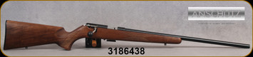 Anschutz - 22WMR - 1516 D HB Classic - Walnut Classic Stock/Blued, 23"Heavy Barrel, Single-Stage Trigger, Mfg# 013574, S/N 3186438