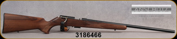 Anschutz - 22WMR - 1516 D HB Classic - Walnut Classic Stock/Blued, 23"Heavy Barrel, Single-Stage Trigger, Mfg# 013574, S/N 3186466