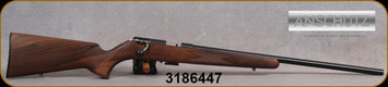 Anschutz - 22WMR - 1516 D HB Classic - Walnut Classic Stock/Blued, 23"Heavy Barrel, Single-Stage Trigger, Mfg# 013574, S/N 3186447