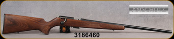 Anschutz - 22WMR - 1516 D HB Classic - Walnut Classic Stock/Blued, 23"Heavy Barrel, Single-Stage Trigger, Mfg# 013574, S/N 3186460