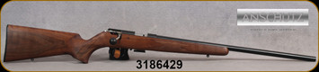 Anschutz - 22WMR - 1516 D HB Classic - Walnut Classic Stock/Blued, 23"Heavy Barrel, Single-Stage Trigger, Mfg# 013574, S/N 3186429