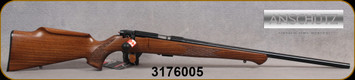 Anschutz - 22LR - 1712 Silhouette Sporter - Walnut Monte Carlo Stock w/Schnabel Forend/Blued, 22"Barrel, two-stage trigger, Mfg# 007594, S/N 3176005