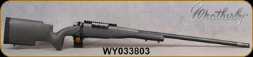 Consign - Weatherby - 300WbyMag - Mark V Carbonmark Pro - Charcoal finish carbon fiber stock/Graphite Black Cerakote/Tungsten Cerakote/Carbon, 26"barrel, #4 Contour, Mfg# MCP01N300WR8B - c/w optis rail - only 54rds fired