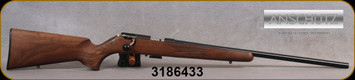 Anschutz - 22WMR - 1516 D HB Classic - Walnut Classic Stock/Blued, 23"Heavy Barrel, Single-Stage Trigger, Mfg# 013574, S/N 3186433