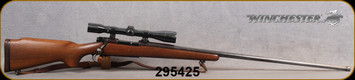 Consign - Winchester - 375WbyMag - Model 70, Pre 64 - Walnut Stock/Blued Finish, 32"Barrel, Weaver Scope & Rings, plex reticle - 4 boxes 375Wby ammo available from seller at additional cost - contact store for details