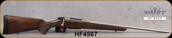 Tikka - 6.5Creedmoor - Model T3x Hunter Stainless - Walnut Stock/Stainless, 22.4"Barrel, 3 round detachable magazine, Single Stage Trigger, Mfg# TFTT6336103, S/N HF4567