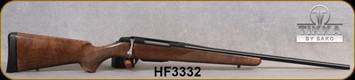 Tikka - 270Win - Model T3x Hunter - Bolt Action Rifle - Walnut Stock/Blued, 22.4"Barrel, 3 round detachable magazine, Mfg# TF1T2136103, S/N HF3332