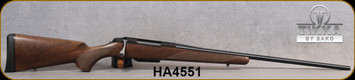 Tikka - 300WSM - Model T3x Hunter - Bolt Action Rifle - Walnut Stock/Blued, 24.3"Barrel, 3 round detachable magazine, Single Stage Trigger, 1:10"Twist, Mfg# TF1T7126A1000P3, S/N HA4551