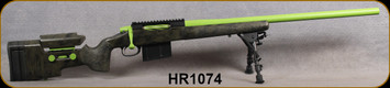 Consign - Insite Arms - 7mmRemMag - Bat HR Tactical Action - Melonite - McMillan A5 Adj.Stock/Zombie Green Cerakote, 26"Bartlein RV Barrel, Jewel Trigger, TMS 6-9"Bipod, Detachable Magazine - very low rounds fired