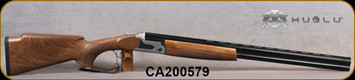 Huglu - 12Ga/3"/28" - S12E - Full Size Over/Under - Grade AA Turkish Walnut Monte Carlo Stock/Silver Receiver/Chrome-Lined Barrels, Ejectors, 5pcs Mobile Choke, SKU# 8681715390840MC, S/N CA200579