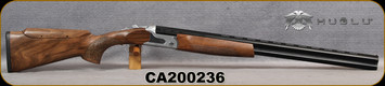 Huglu - 12Ga/3"/28" - S12E - Full Size Over/Under - Grade AA Turkish Walnut Stock w/Adjustable Comb/Silver Receiver/Chrome-Lined Barrels, Ejectors, 5pcs Mobile Choke, SKU# 8681715390840-2, S/N CA200236