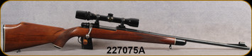 Consign - Husqvarna - 308Win - Model 3000 Crown - Select Oil Finish Walnut Monte Carlo Stock/Blued Finish, 24"Barrel, Jeweled Bolt, Timney Trigger, c/w Bushnell Scopechief 2.5x8, plex reticle - low rounds fired