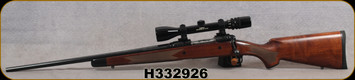 Consign - Savage - 204Ruger - Model 14 LH - Select Walnut Stock w/Ebony Forend Tip/Blued Finish, 22"Barrel, c/w Bushnell Scopechief IV, 3X-9X, Plex reticle