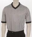 ELITE Performance Grey Pinstriped V-Neck Basketball and Wrestling Referee Shirt