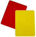Referee Red and Yellow Warning Cards