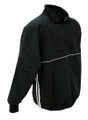 Black Jacket with Black and White Trim