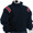 Flece Lined Jacket-Navy with Navy, White and Red Shoulder Insert Trim