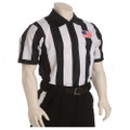 Smitty Made in USA Mens 2 1/4" Black and White Striped Football Referee Shirt-Short Sleeve