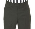 Women's Black Pleated Front Referee Pants