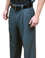 4-Way Stretch w/ expander waist Plate Pants-Charcoal Pleated Umpire Pants