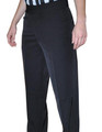 Women's 4-Way Stretch Black Flat Front Pants with Western Cut Pockets 