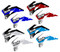 Various color ways of the VK Series shroud decals. 