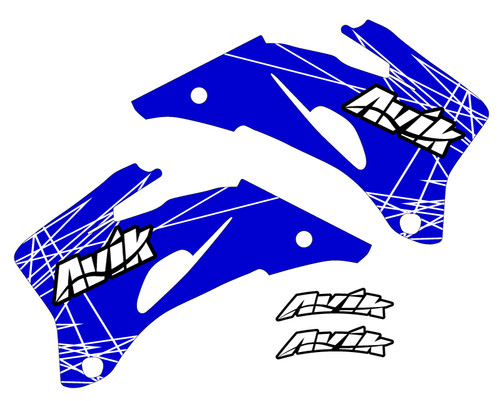 Blue/White color way of the VK Rise series Yamaha non custom shroud decals.