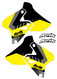 Suzuki VK Series Yellow/Black non custom shroud decals.