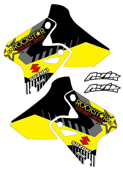 An example of the Suzuki VK Series Black/Yellow shroud kit customized.