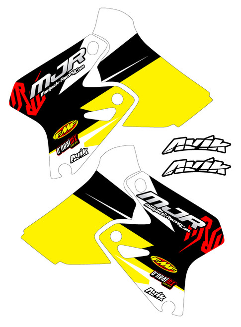 Suzuki MJR Series shroud decals shown customized.