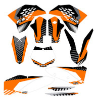 KTM VK Series Non Custom Graphic Kit Semi Custom Backgrounds