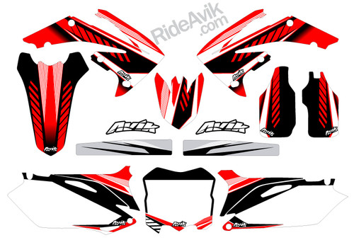 Customize with your choice of sponsor logos, highlight colors and number plate details.