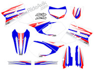 Customize these Suzuki graphics with your choice of Sponsor logos, highlight colors, and pre printed number details.