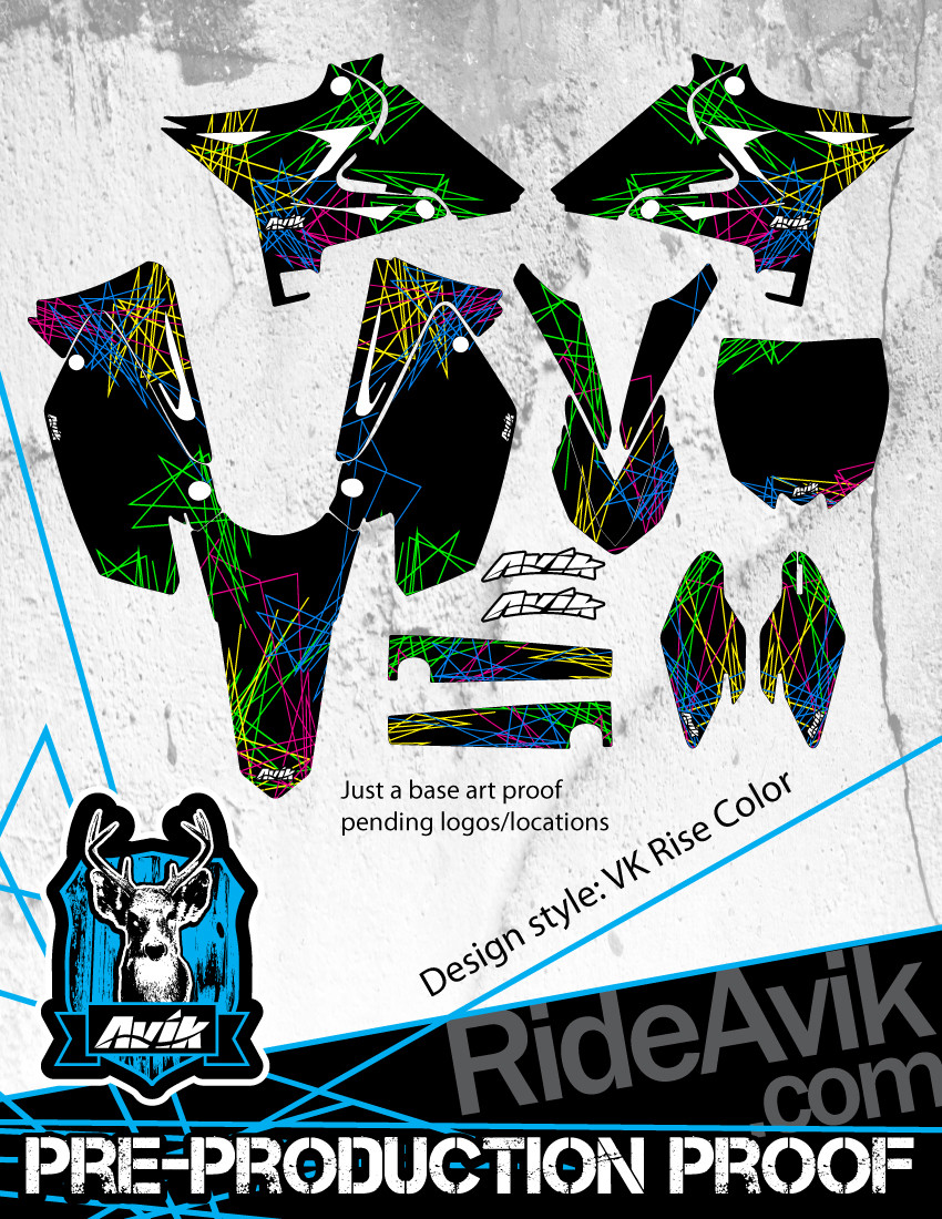 Yamaha VK Rise Color Custom Graphic Kit - RideAvik