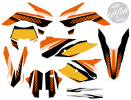 Choose your sponsor logos and number plate details.